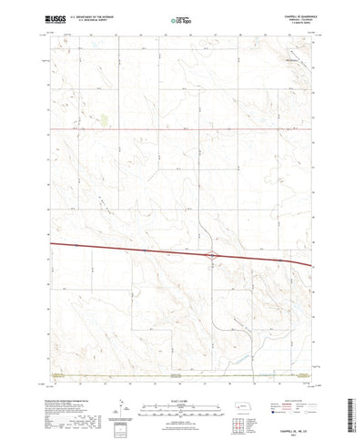 United States Geological Survey Chappell SE, NE (2021, 24000-Scale) digital map