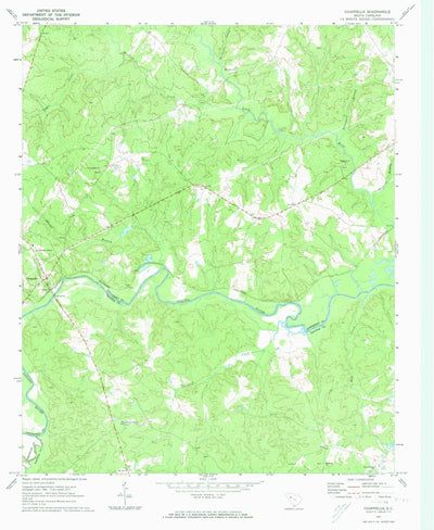 United States Geological Survey Chappells, SC (1971, 24000-Scale) digital map