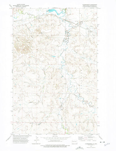 United States Geological Survey Charbonneau, ND (1972, 24000-Scale) digital map