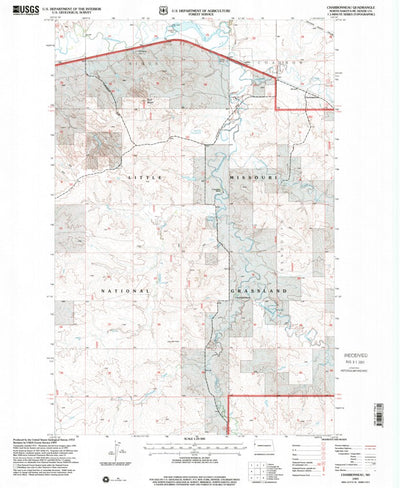 United States Geological Survey Charbonneau, ND (1997, 24000-Scale) digital map