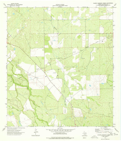 United States Geological Survey Charco Marrano Creek, TX (1974, 24000-Scale) digital map