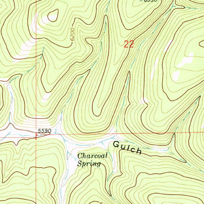 United States Geological Survey Charcoal Gulch, MT (1971, 24000-Scale) digital map