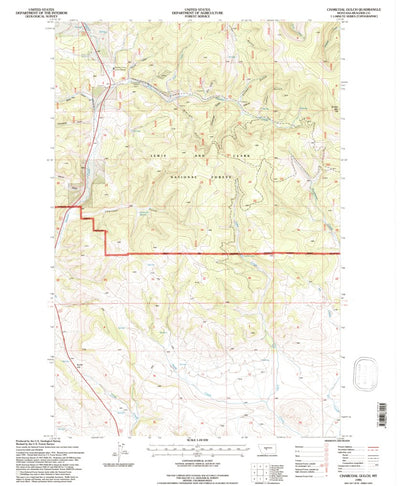 United States Geological Survey Charcoal Gulch, MT (1995, 24000-Scale) digital map