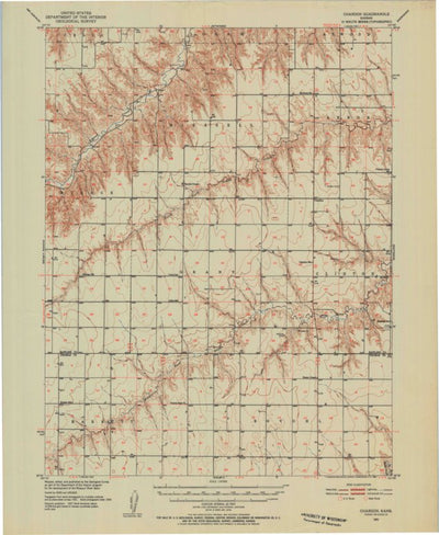 United States Geological Survey Chardon, KS (1951, 62500-Scale) digital map