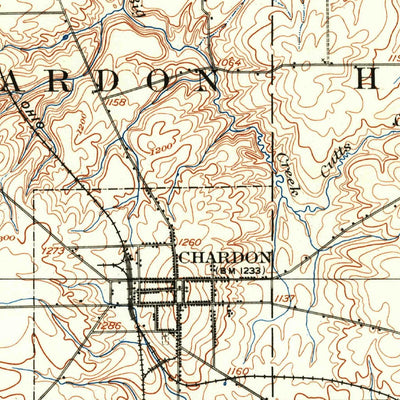 United States Geological Survey Chardon, OH (1904, 62500-Scale) digital map