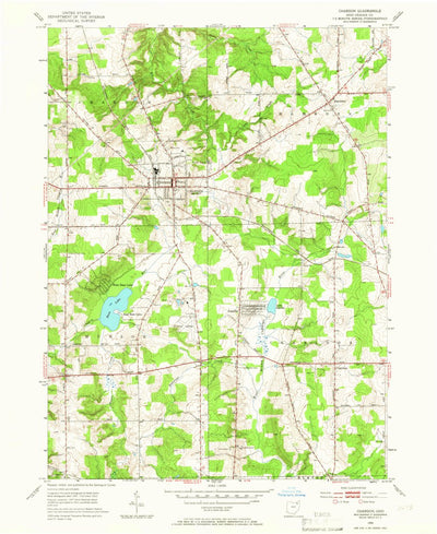 United States Geological Survey Chardon, OH (1953, 24000-Scale) digital map