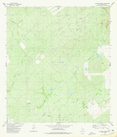United States Geological Survey Chargos Creek, TX (1980, 24000-Scale) digital map