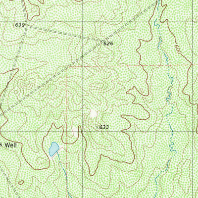 United States Geological Survey Chargos Creek, TX (1980, 24000-Scale) digital map