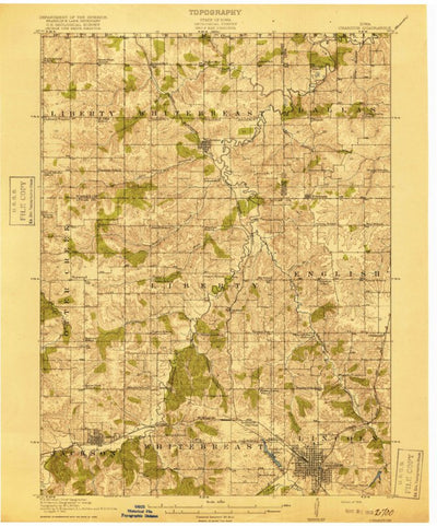 United States Geological Survey Chariton, IA (1918, 62500-Scale) digital map