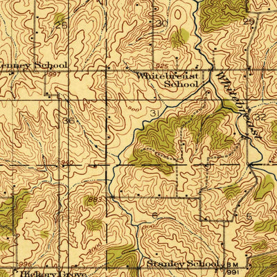United States Geological Survey Chariton, IA (1918, 62500-Scale) digital map