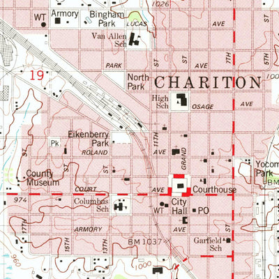 United States Geological Survey Chariton, IA (1982, 24000-Scale) digital map