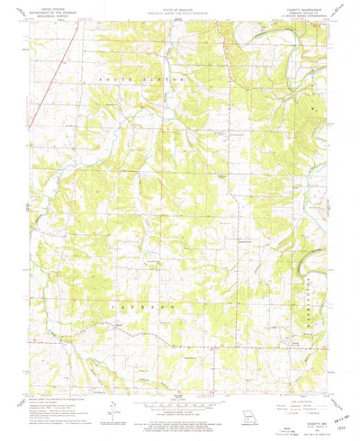 United States Geological Survey Charity, MO (1961, 24000-Scale) digital map
