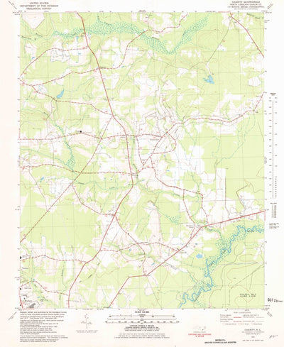 United States Geological Survey Charity, NC (1981, 24000-Scale) digital map