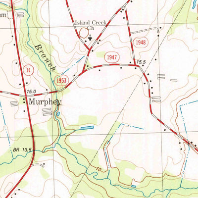 United States Geological Survey Charity, NC (1981, 24000-Scale) digital map