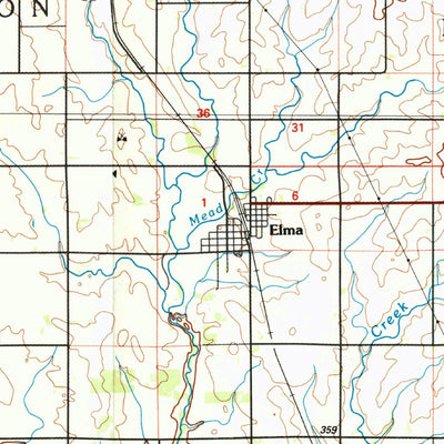 United States Geological Survey Charles City, IA-MN (1985, 100000-Scale) digital map