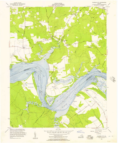 United States Geological Survey Charles City, VA (1953, 24000-Scale) digital map