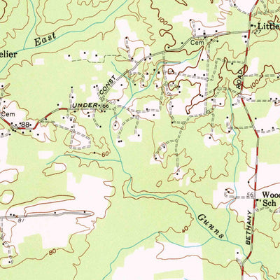 United States Geological Survey Charles City, VA (1953, 62500-Scale) digital map
