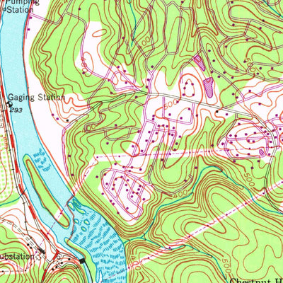 United States Geological Survey Charles Town, WV-VA-MD (1955, 24000-Scale) digital map