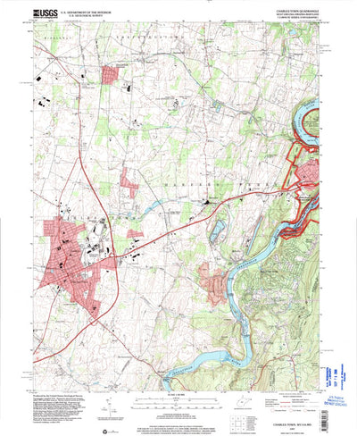 United States Geological Survey Charles Town, WV-VA-MD (1997, 24000-Scale) digital map