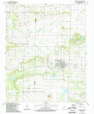United States Geological Survey Charleston, AR (1987, 24000-Scale) digital map