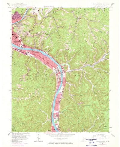 United States Geological Survey Charleston East, WV (1957, 24000-Scale) digital map