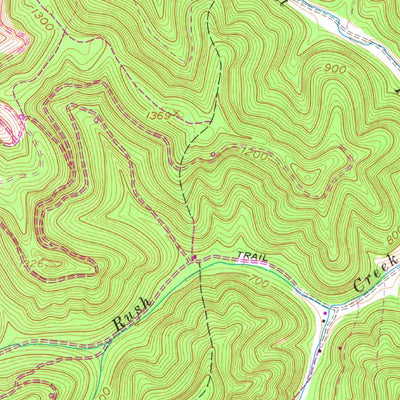 United States Geological Survey Charleston East, WV (1958, 24000-Scale) digital map