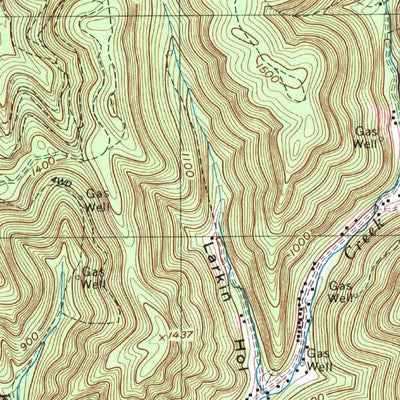 United States Geological Survey Charleston East, WV (1996, 24000-Scale) digital map