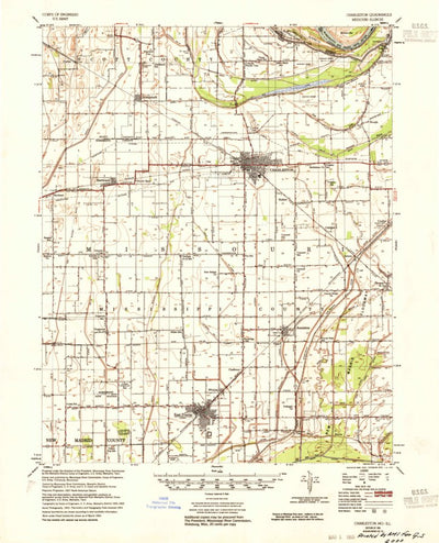 United States Geological Survey Charleston, MO-IL (1954, 62500-Scale) digital map