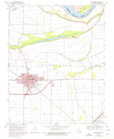 United States Geological Survey Charleston, MO-IL (1969, 24000-Scale) digital map