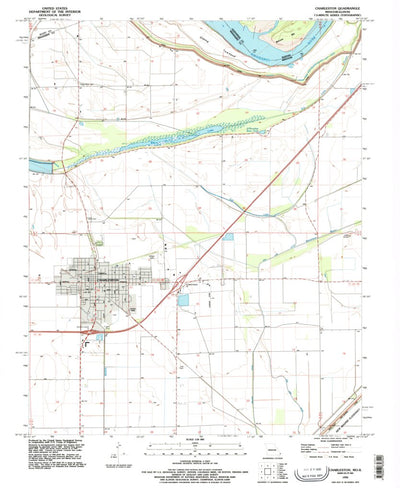 United States Geological Survey Charleston, MO-IL (1993, 24000-Scale) digital map
