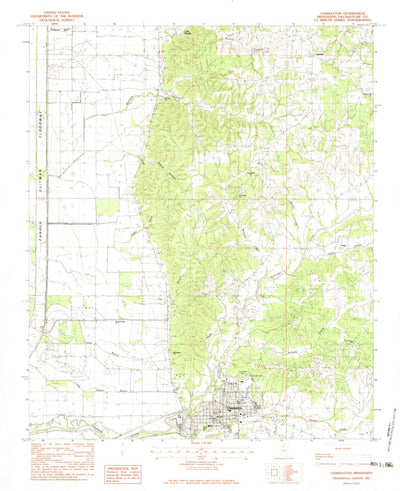 United States Geological Survey Charleston, MS (1982, 24000-Scale) digital map