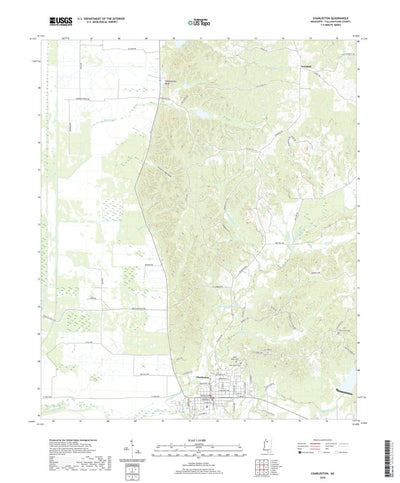 United States Geological Survey Charleston, MS (2020, 24000-Scale) digital map