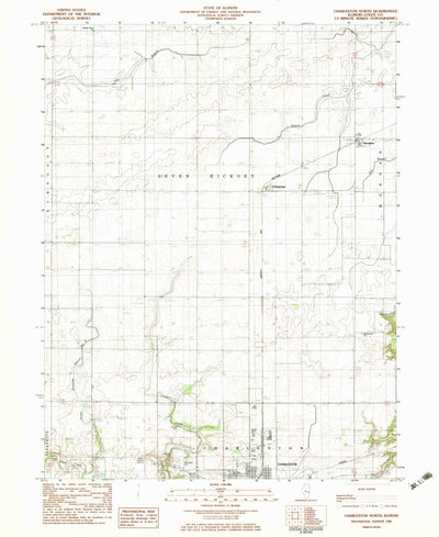United States Geological Survey Charleston North, IL (1982, 24000-Scale) digital map