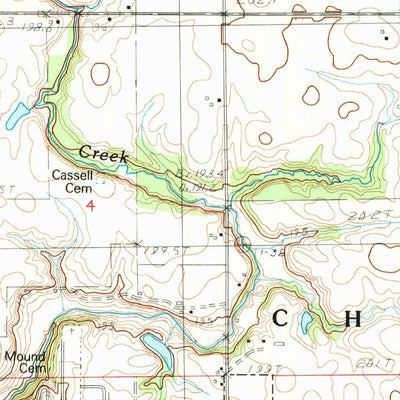 United States Geological Survey Charleston North, IL (1982, 24000-Scale) digital map
