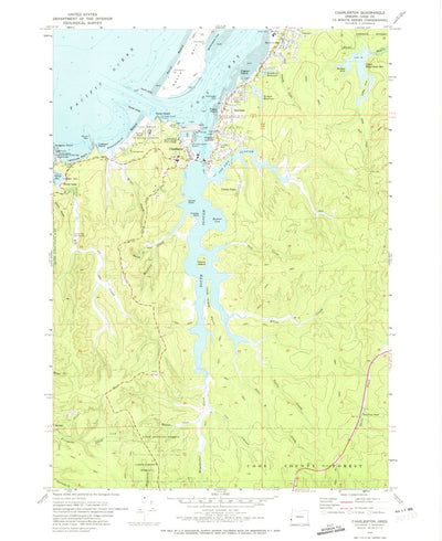 United States Geological Survey Charleston, OR (1970, 24000-Scale) digital map