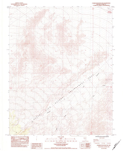 United States Geological Survey Charleston Peak NE, NV (1984, 24000-Scale) digital map