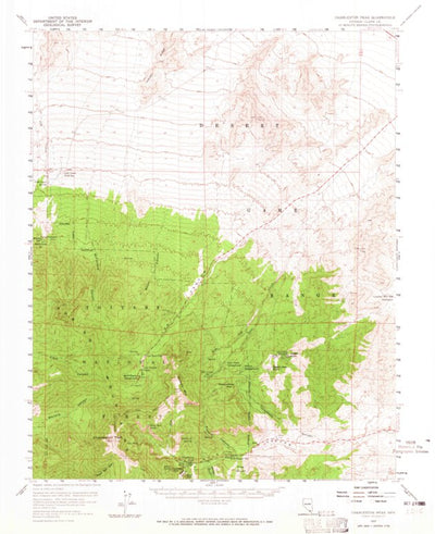 United States Geological Survey Charleston Peak, NV (1957, 62500-Scale) digital map