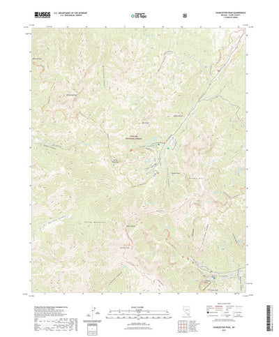 United States Geological Survey Charleston Peak, NV (2021, 24000-Scale) digital map