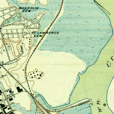 United States Geological Survey Charleston, SC (1919, 21120-Scale) digital map