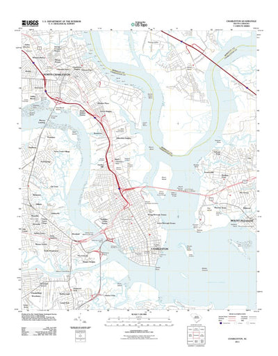 United States Geological Survey Charleston SC Topo Bundle bundle