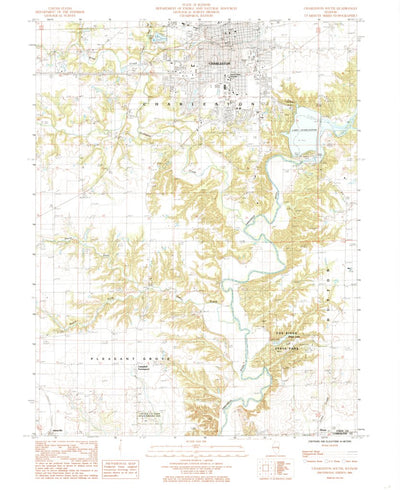 United States Geological Survey Charleston South, IL (1984, 24000-Scale) digital map