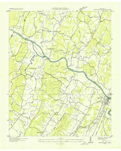 United States Geological Survey Charleston, TN (1935, 24000-Scale) digital map