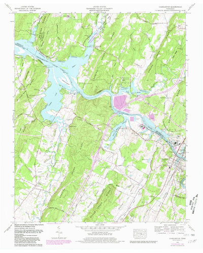 United States Geological Survey Charleston, TN (1965, 24000-Scale) digital map