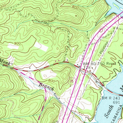United States Geological Survey Charleston, TN (1965, 24000-Scale) digital map