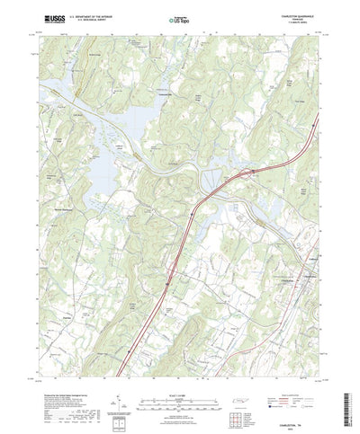 United States Geological Survey Charleston, TN (2022, 24000-Scale) digital map