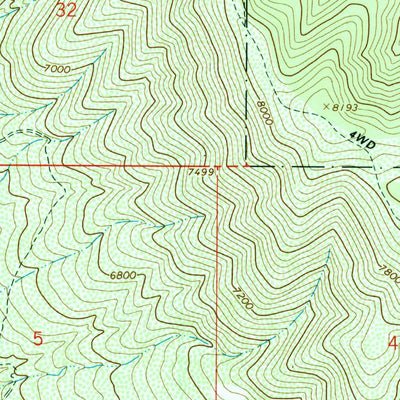 United States Geological Survey Charleston, UT (1993, 24000-Scale) digital map