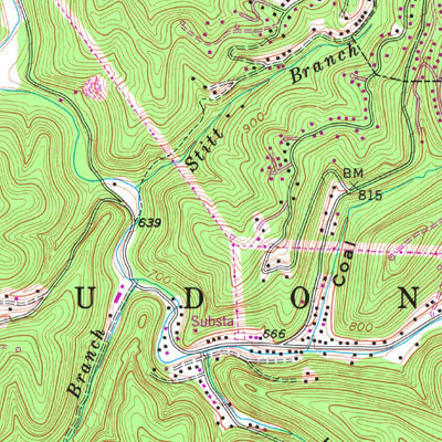 United States Geological Survey Charleston West, WV (1958, 24000-Scale) digital map