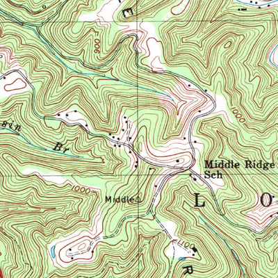 United States Geological Survey Charleston West, WV (1996, 24000-Scale) digital map