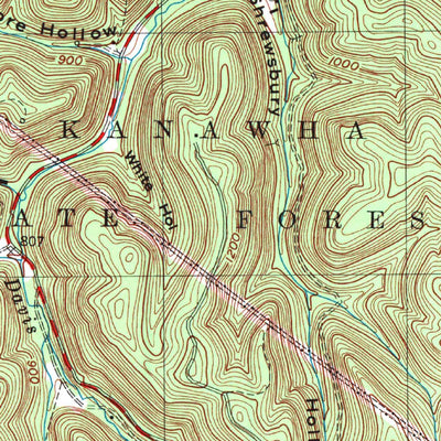 United States Geological Survey Charleston West, WV (1996, 24000-Scale) digital map