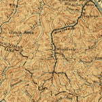 United States Geological Survey Charleston, WV (1899, 125000-Scale) digital map